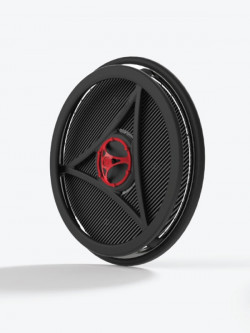 Black RoWheel  modern style wheel with red hub
