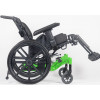 PDG Fuze T50 Side Profile Lime Green Tilted Manual wheelchair