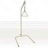 Off white colour  square tube frame with grey triangle shape handle and ushapd base for sue under beds or chairs