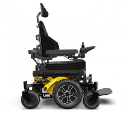 V6-c73 compact yellow black silver power wheelchair