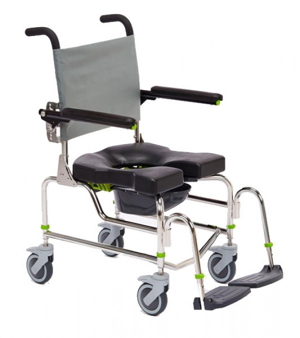 RAZ AP Attendant Propelled Shower Commode Shower Commode